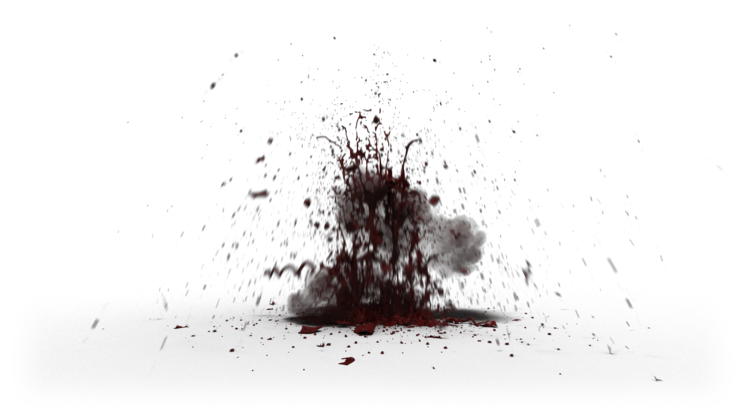 HD VFX of  Body Blood Explosion 
