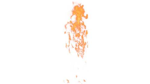(4K) Burning Body Falling 1 Effect