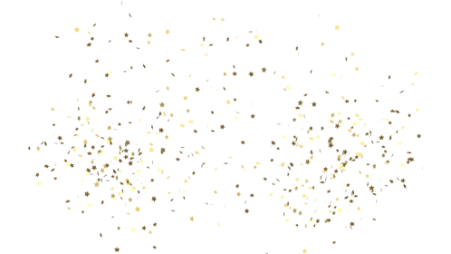 (4K) Confetti Burst Gold Stars 1 Effect