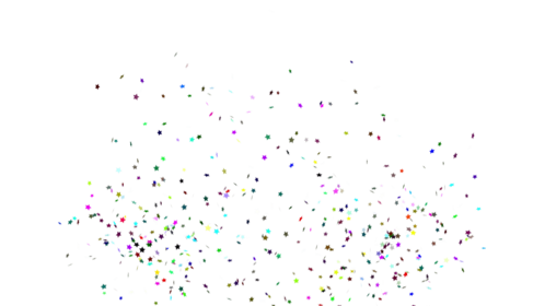 (4K) Confetti Burst Multiple Color Stars 1 Effect