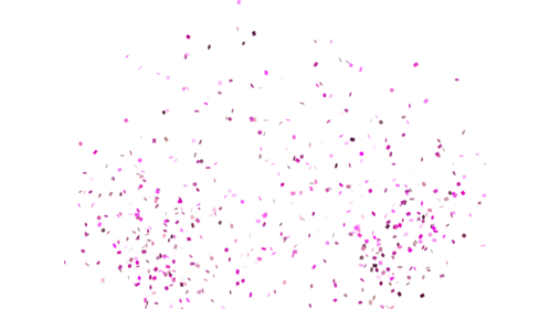 (4K) Confetti Burst Pink Shapes 1 Effect
