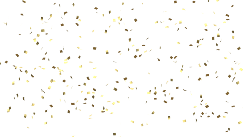 (4K) Confetti Falling Gold Confetti Squares 1 Effect