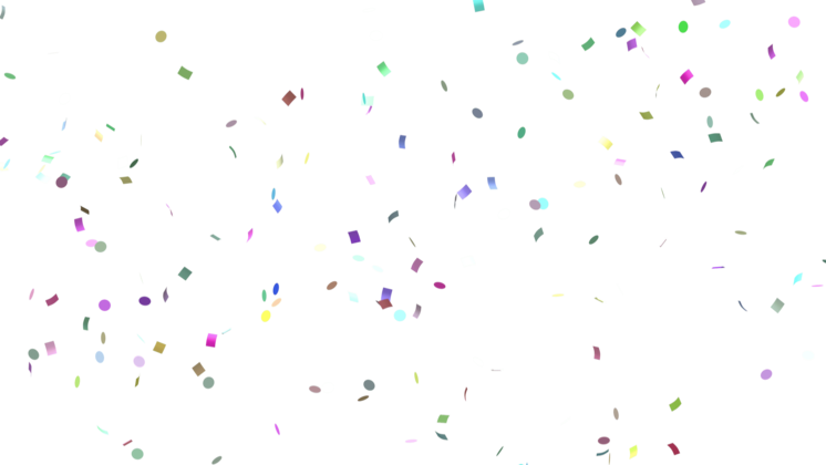 (4K) Confetti Falling Multiple Color Shapes 1 Effect