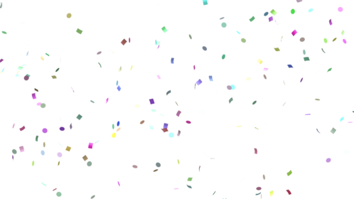 (4K) Confetti Falling Multiple Color Shapes 2 Effect