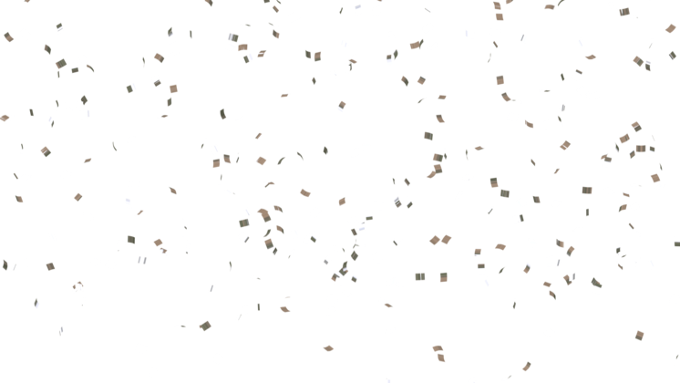 HD VFX of  Confetti Falling Silver Squares 