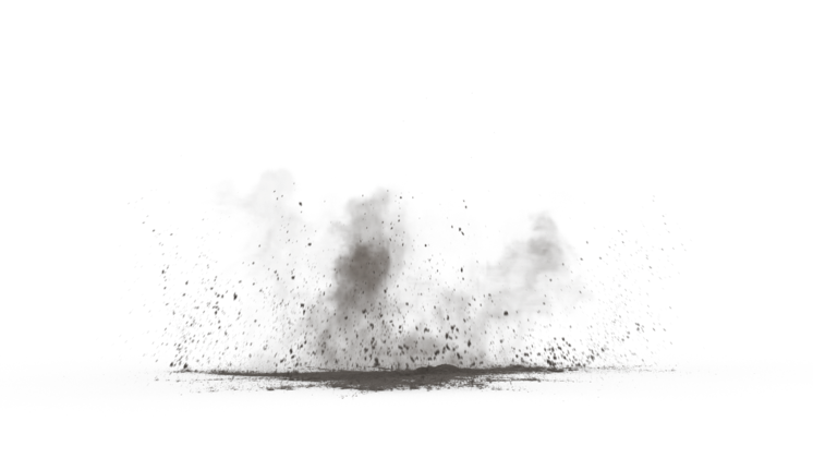 HD VFX of  Dirt Blast 