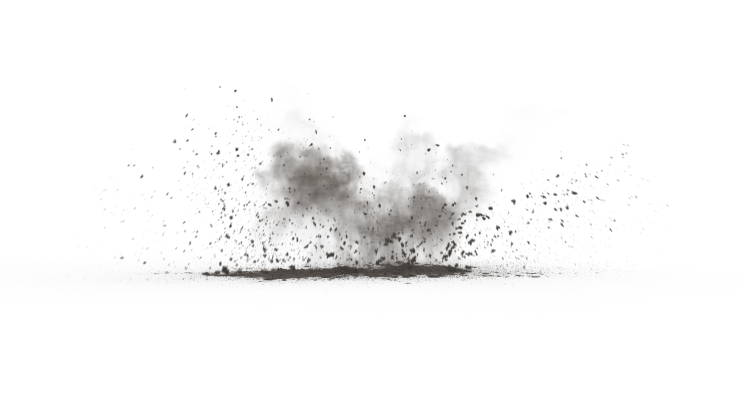 HD VFX of  Dirt Blast 