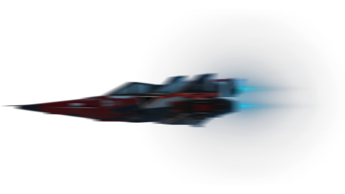 (4K) Fighter Spaceship Flyby 1 Red Effect