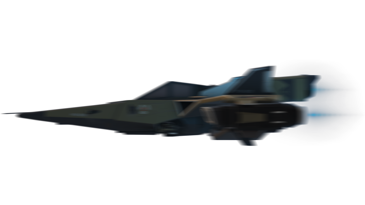 HD VFX of  Fighter Spaceship Flyby  Green