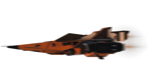 (4K) Fighter Spaceship Flyby 3 Orange Effect