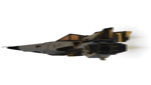 (4K) Fighter Spaceship Flyby 3 Yellow Effect