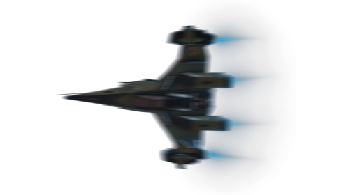 (4K) Fighter Spaceship Flyby Spin 1 Green Effect