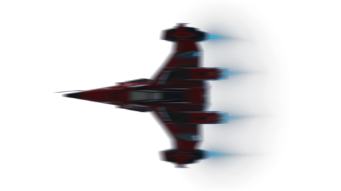 (4K) Fighter Spaceship Flyby Spin 1 Red Effect