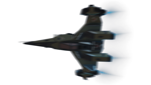 (4K) Fighter Spaceship Flyby Spin 2 Green Effect