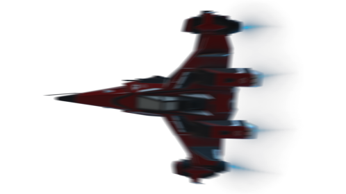 (4K) Fighter Spaceship Flyby Spin 2 Red Effect