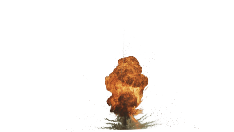 HD VFX of  Gas Explosion 