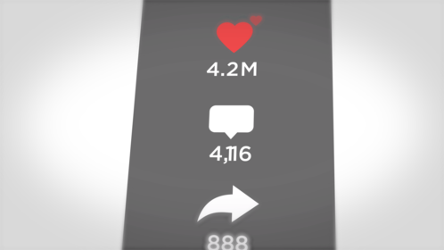 (4K) Generic Social Media Counter 5 Effect