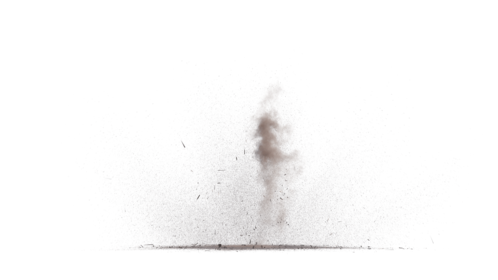 (4K) Ground Dirty Dust Explosion 1 Effect