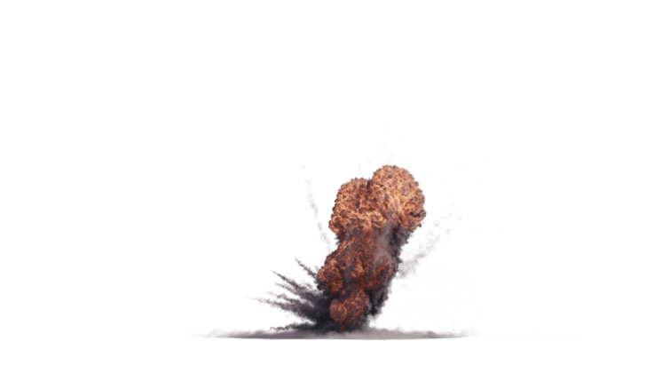 (4K) Ground Gas Explosion 4 Effect