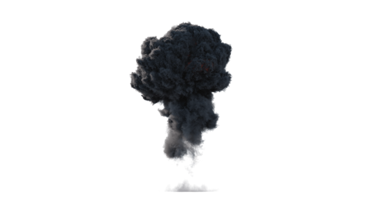 HD VFX of  Ground Gas Explosion 