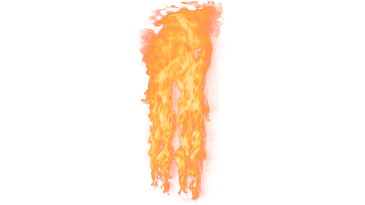 HD VFX of  Loopable Wall Fire 