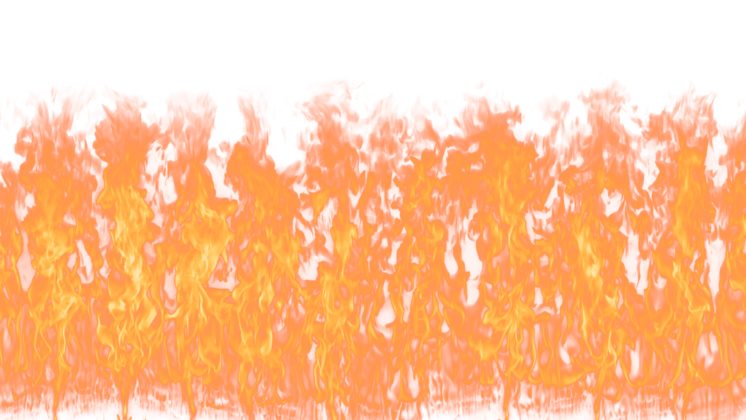 HD VFX of  Loopable Wall  Fire 