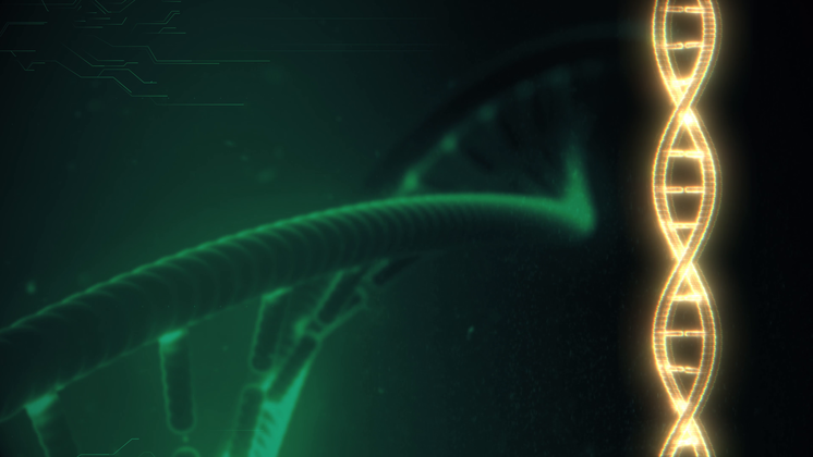 HD VFX of  Looping DNA Background 