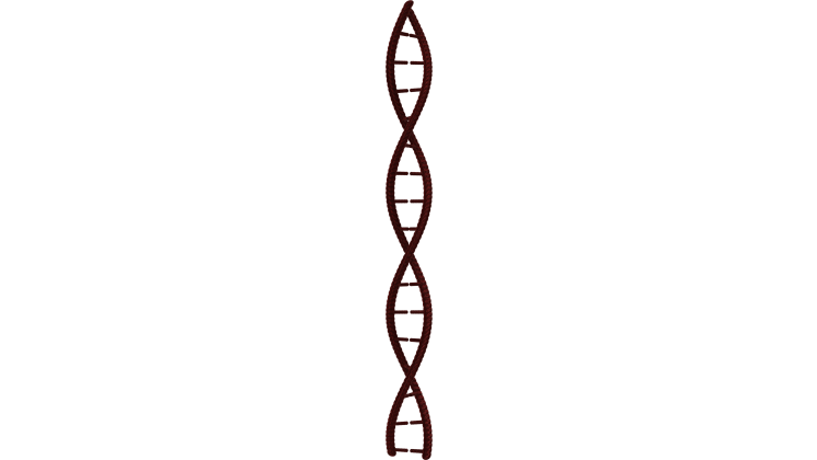 HD VFX of  Looping DNA Molecule 