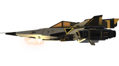 (4K) Looping Fighter Spaceship Side Loop Shooting Yellow Effect