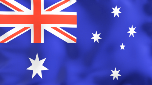 4K Looping Flag Australia Effect