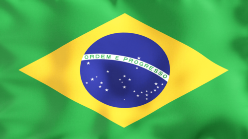 4K Looping Flag Brazil Effect