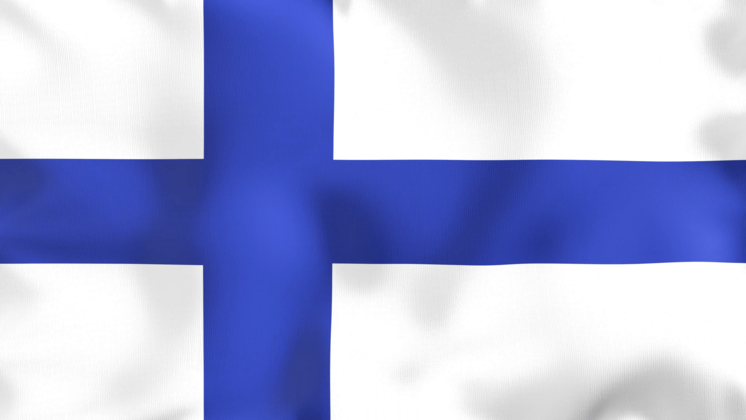 HD VFX of  Looping Flag Finland