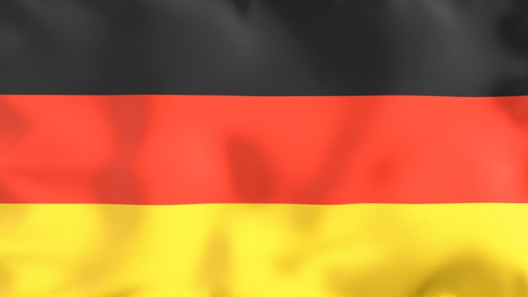 HD VFX of  Looping Flag Germany
