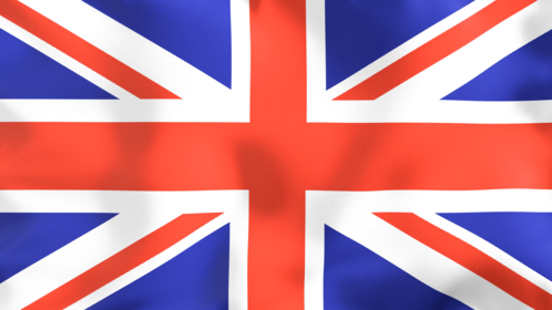 4K Looping Flag Great Britain Effect