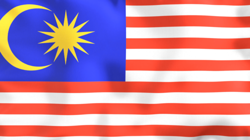 4K Looping Flag Malaysia Effect