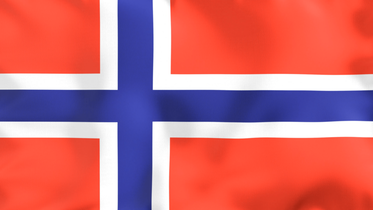 HD VFX of  Looping Flag Norway