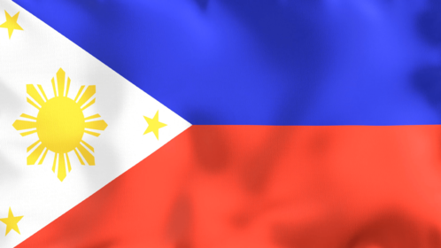 4K Looping Flag Philippines Effect