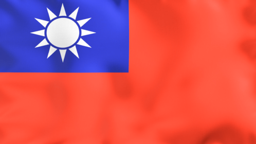 4K Looping Flag Taiwan Effect