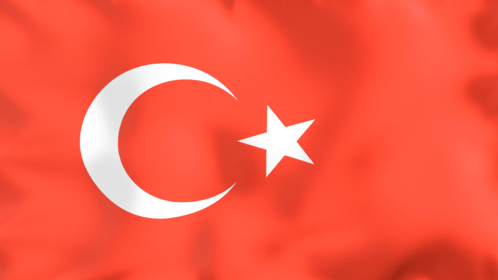 4K Looping Flag Turkey Effect
