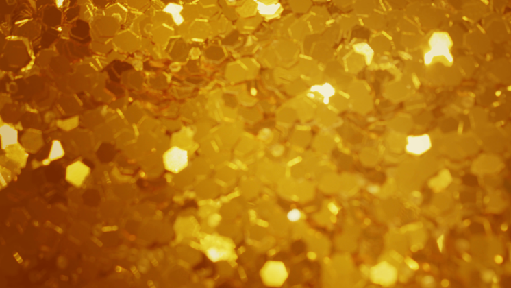 (4K) Looping Gold Glitter Background 1 Effect