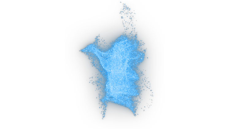 (4K) Looping Magic Ball Blue Sparkles 1 Effect
