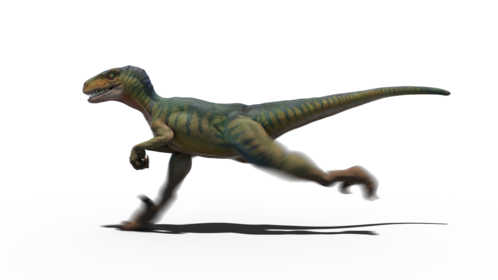 (4K) Looping Velociraptor Running 2 Effect
