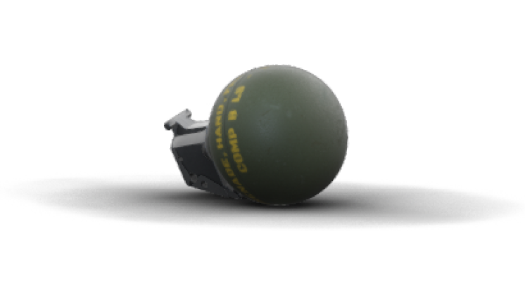 HD VFX of   Grenade Bounce  Frame 