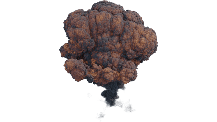 HD VFX of  Nuclear Explosion 