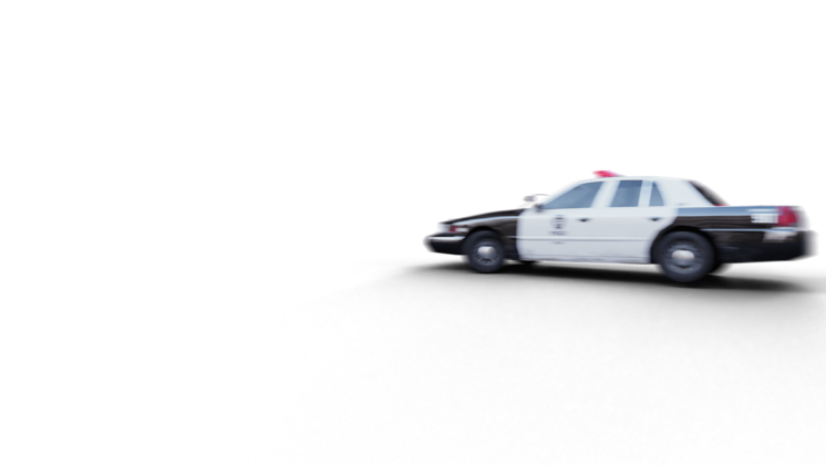 HD VFX of  Police Car Drift 