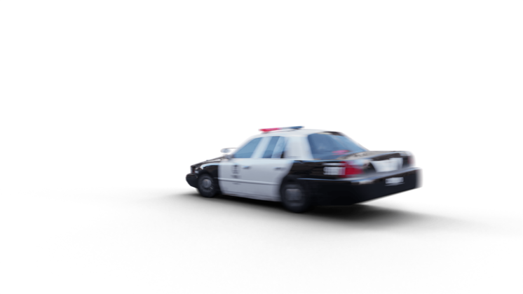 HD VFX of  Police Car Drift 