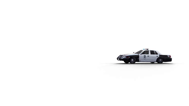 HD VFX of  Police Car Driveby 