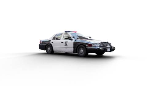 (4K) Police Car Stationary 3 Effect