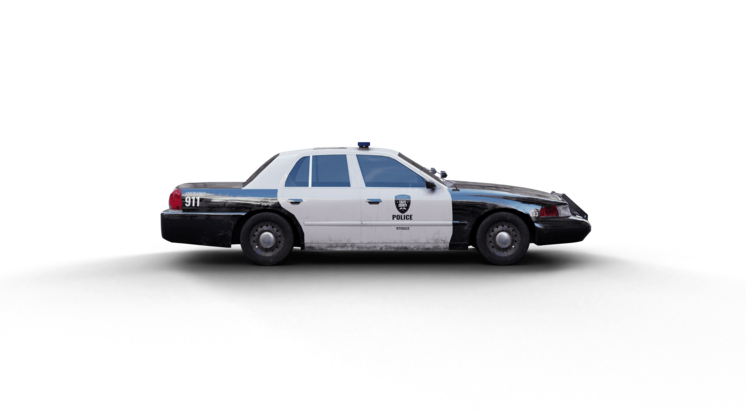 (4K) Police Car Stationary 6 Effect