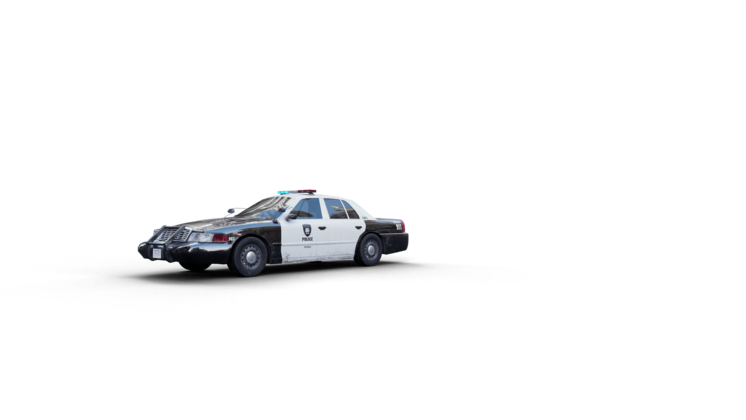 (4K) Police Car Stop 1 Effect